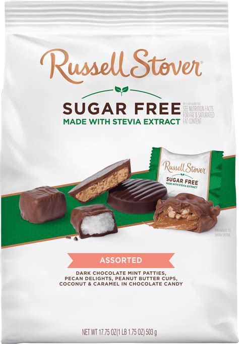 Buy Russell Stover Sugar Free Assortment Chocolate Candy, 17.75 Oz pack ...