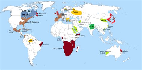 Map of the World in 1900 (TSL, Less Expansive AI) as Spain : r/civ