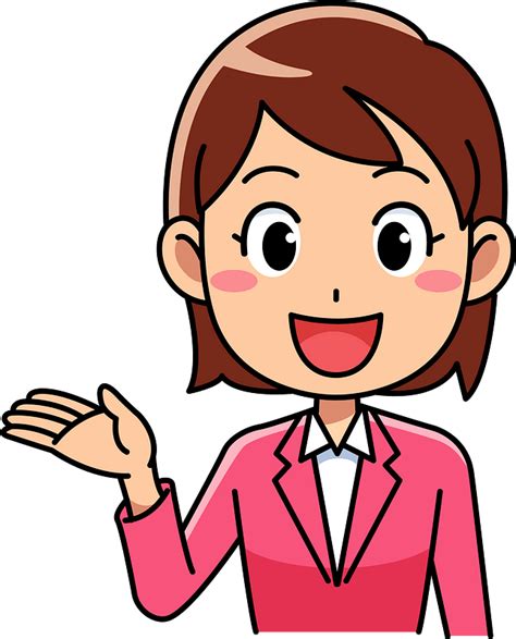 (Jennifer) Businesswoman is Inviting clipart. Free download transparent ...