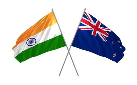 India Vs New Zealand Flag - New Zealand And India Stock Illustration Illustration Of Australian ...