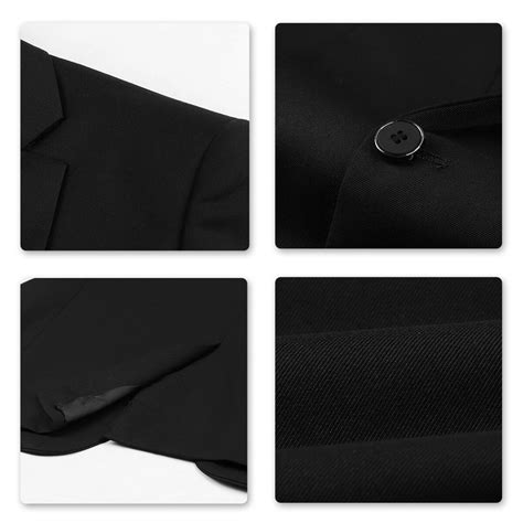 2-Piece Slim Fit Simple Designed Black Suit