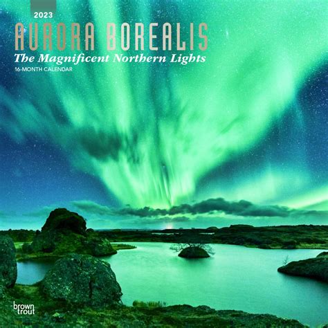 Aurora Borealis: The Magnificent Northern Lights | 2023 Square Wall ...