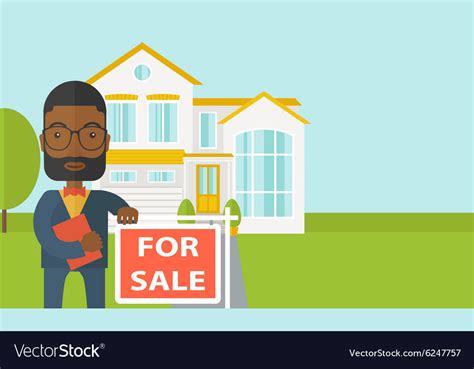 Real estate agent Royalty Free Vector Image - VectorStock