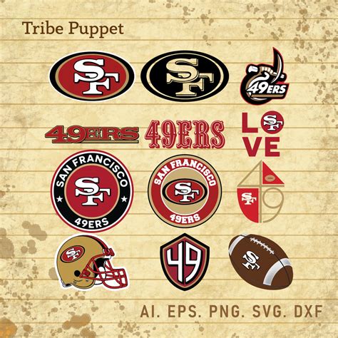 San Francisco 49ERS logo Vector Set - MasterBundles