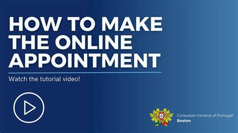 Tutorial - Online appointment - Consulate General of Portugal in Boston ...