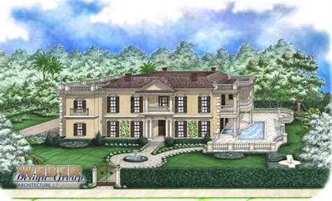 French Colonial House Plans: Colonial Plantation Style Home Plans