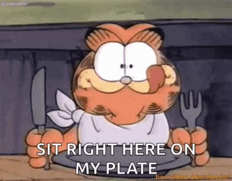 Excited Garfield Eating Out GIF | GIFDB.com