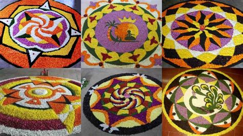 Latest Onam pookalam designs 2020| simple Athapookalam | Beautiful pookalam| Onam 2020| # ...