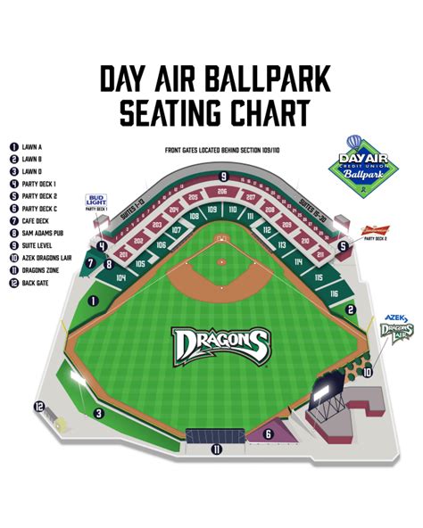 Stadium Seating Chart Dragons - Stadium Seating Chart