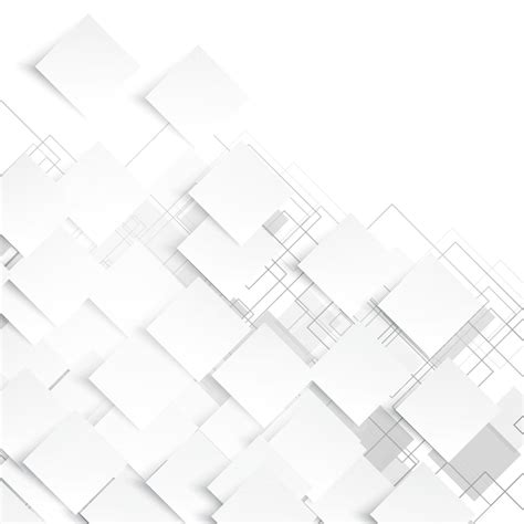 White Abstract Background With Square Contours, Wallpaper, Background, Vector Background Image ...