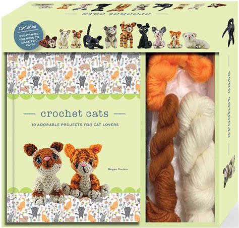 Crochet Cats: 10 Adorable Projects for Cat Lovers - Crochet Kit by Megan Kreiner - crochet envy