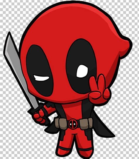 Deadpool Drawing Chibi Comic Book Animation PNG - Free Download ...