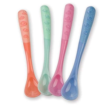 Nuby 4-Pack Hot Safe Spoons Review | Nuby, Kids flatware, Baby feeding supplies