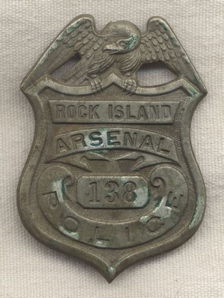 Circa WWI Rock Island Arsenal Police Badge: Flying Tiger Antiques ...