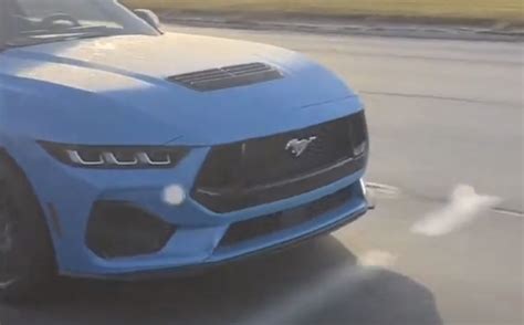 Grabber Blue S650 Mustang GT spotted (video)! | Mustang7G - 2024+ S650 ...