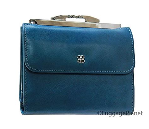 Bosca Womens Old Leather 4" Framed French Purse Wallet - Turquoise | Leather, Wallet fashion ...