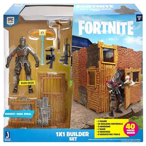 Fortnite 1X1 Builder Action Figure Playset with Black Knight Figure Included - Walmart.com ...