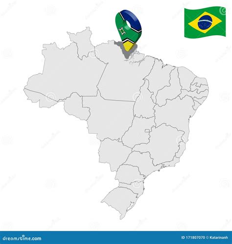 Modern Map - Amapa BR Brazil Stock Photo | CartoonDealer.com #82452180