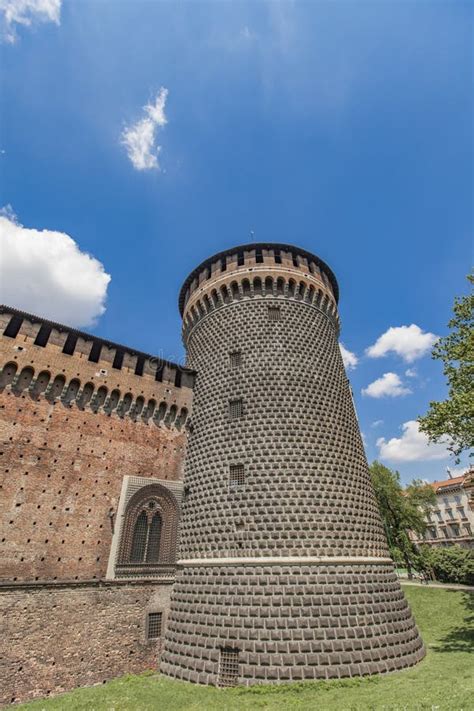 Sforza Castle in Milan, Italy Stock Photo - Image of fortress, ancient ...