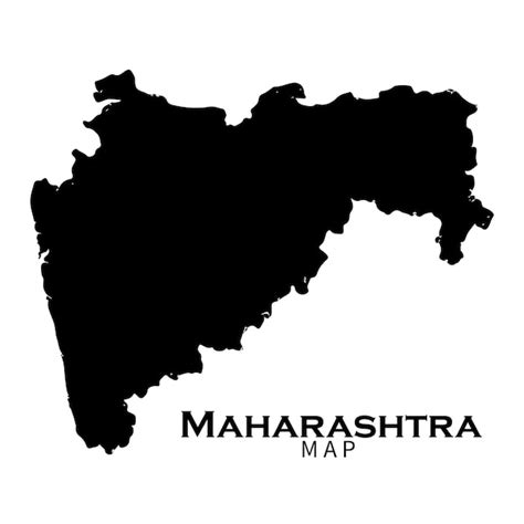 Premium Vector | Maharashtra State Map Vector