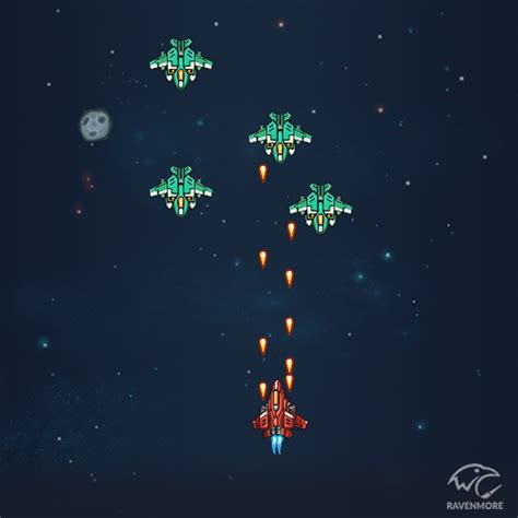 Pixel Space Shooter Assets by Ravenmore