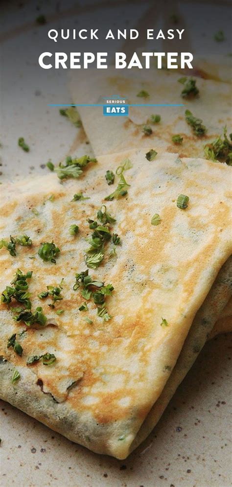 A simple crepe batter that'll allow you to whip up French crepes for ...