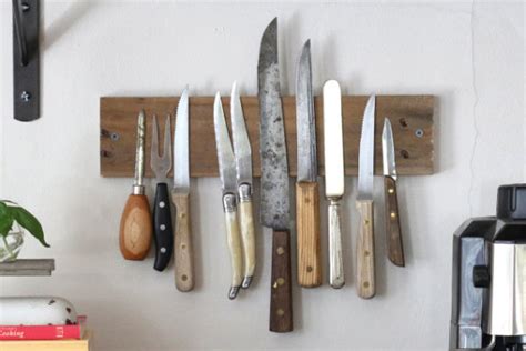 Over on eHow: DIY Magnetic Knife Rack | 17 Apart