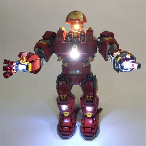 LED Light Kit For lego 76105 and 07101 the Iron Man Hulkbuster Set ( not include the iron man ...