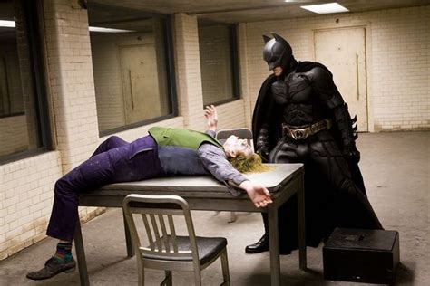 Never Seen Before: Dark Knight Batman/Joker Interrogation Scene Exclusive Pics | Batman joker ...