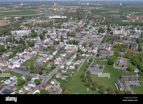 Aerial view of Myerstown, Pennsylvania Stock Photo - Alamy