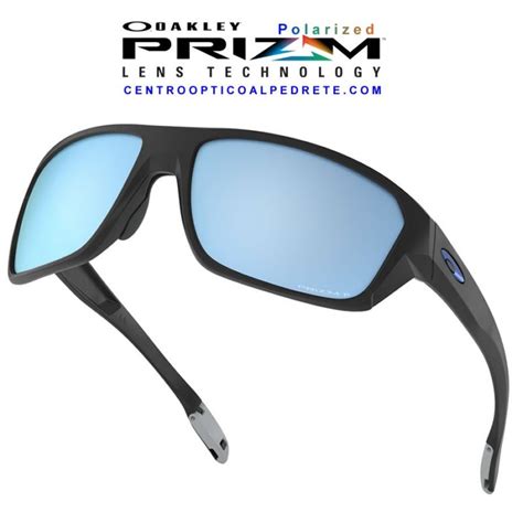 Oakley Sunglasses Split Shot Matte Black / Prizm Deep Water Polarized ...