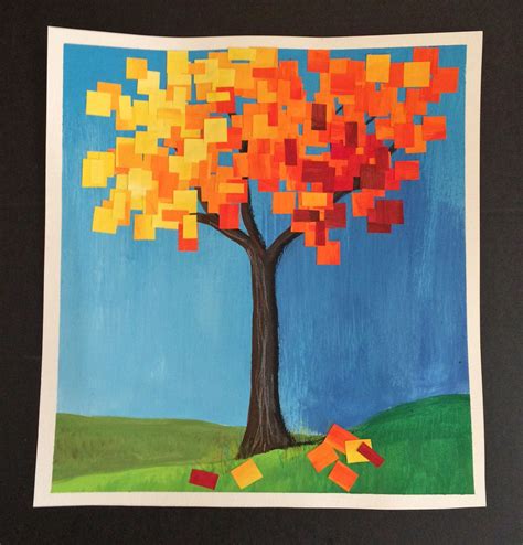 that artist woman: Autumn Collage Tree | Kindergarten fall art, Elementary art projects, Fall ...