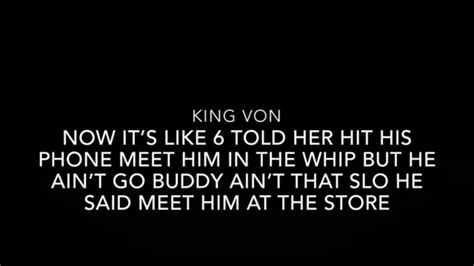 KING VON “CRAZY STORY” (LYRICS) - YouTube