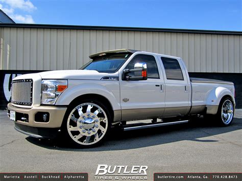 Ford F350 with 26in American Force Raptor Wheels with Custom Airbag ...