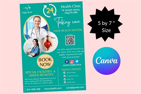 Nurse FLYER CANVA A4 Flyer Template health Poster Editable - Etsy Australia