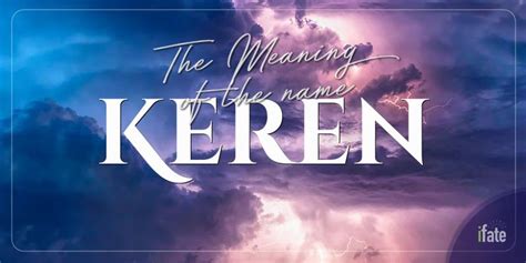 The Meaning of the Name "Keren", and Why Numerologists Like It