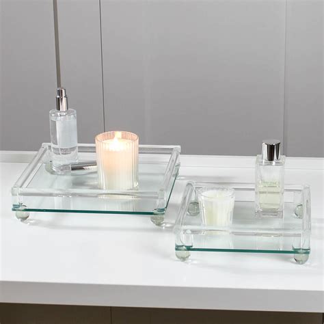 square glass decorative tray by marquis & dawe | notonthehighstreet.com