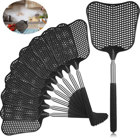 Amazon.com: 9 Pieces Telescopic Fly Swatter Extendable Plastic ...