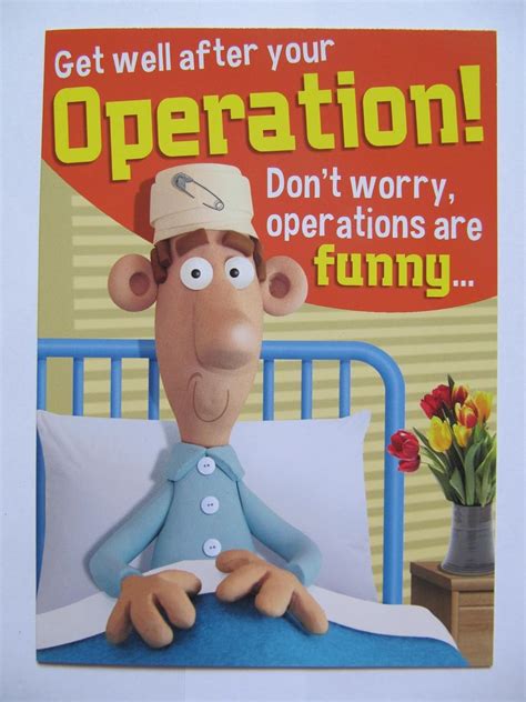 FANTASTIC FUNNY GET WELL AFTER YOUR OPERATION GET WELL GREETING CARD ...