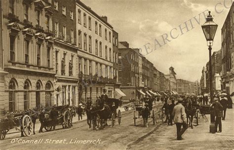 O'Connell Street, Limerick, Co. Limerick, Ireland, Old Irish Photograph, by Lawrence, KL-00019 ...