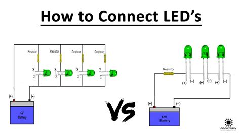 How to Connect / Wire LED's - Electronic Tutorial