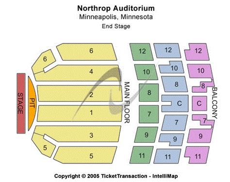 Northrop Auditorium Seating Chart | Northrop Auditorium Event Tickets ...