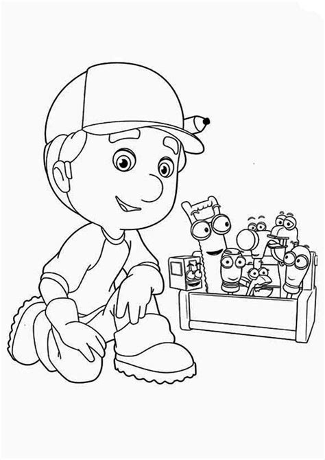 Coloring Pages | Handy Manny with Tools Coloring Page