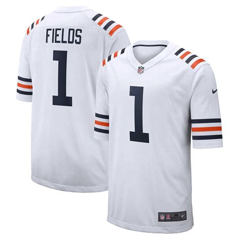 Chicago Bears Justin Fields White Alternate Game Replica Jersey – Wrigleyville Sports