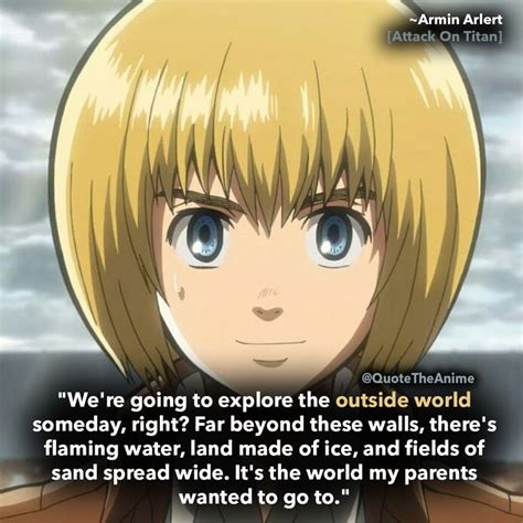 15+ Powerful Armin Arlert Quotes (HQ Images) - AOT | QTA | Armin, Attack on titan, My secret hotel