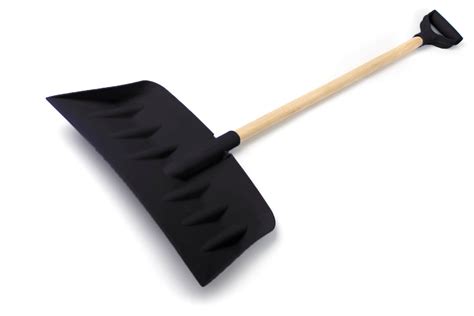 Heavy Duty Durable Plastic Snow Shovel with Wooden Shaft and D Handle – EarlyGrow