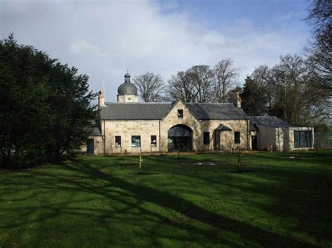 Castlemilk House Stables, Glasgow, circa 1800. Stable block and estate offices of the demolished ...