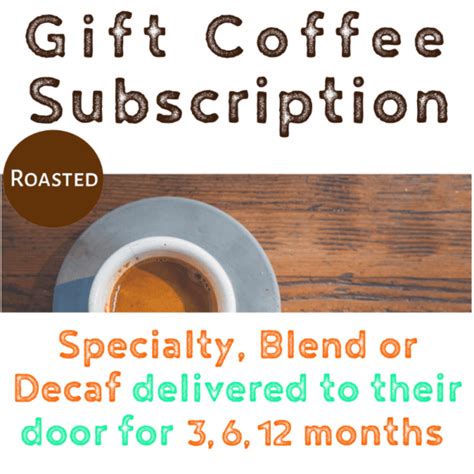 Roasted Coffee Subscription - Gift 3, 6, 12 months - Ministry Grounds