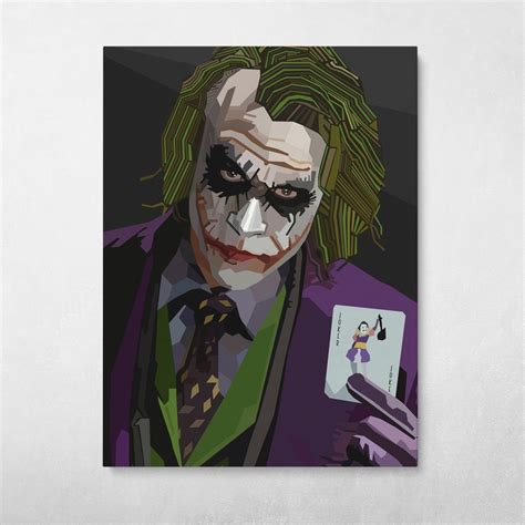 Joker Card Dark Knight Wall Art