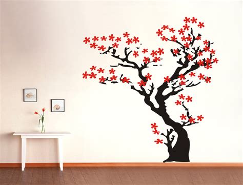 Cherry Blossom Tree Wall Decals Stickers